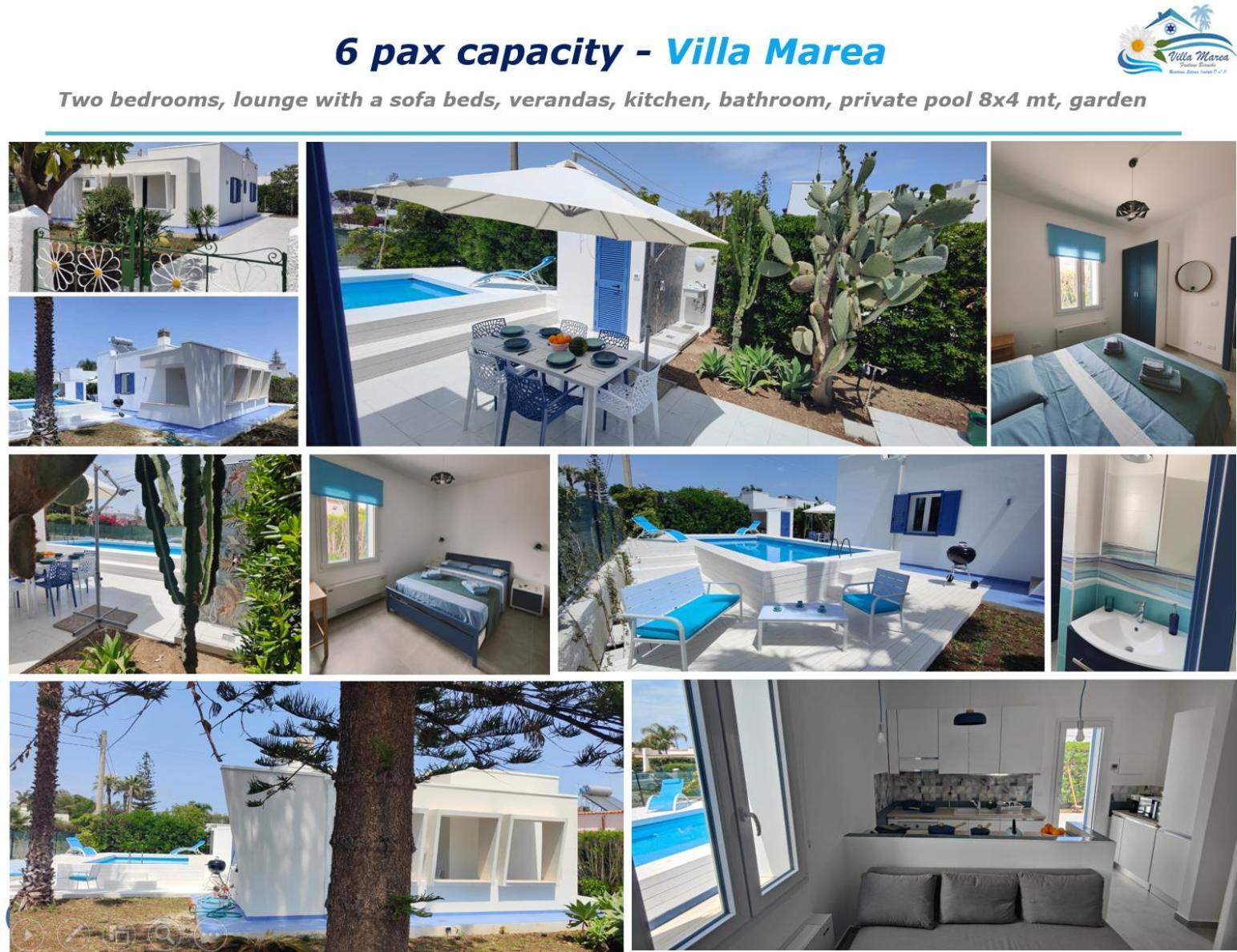 Pool Seaside Relais - Ville Ninfea, Marea, Rosa E Cassiopea Fontane Bianche Exteriér fotografie