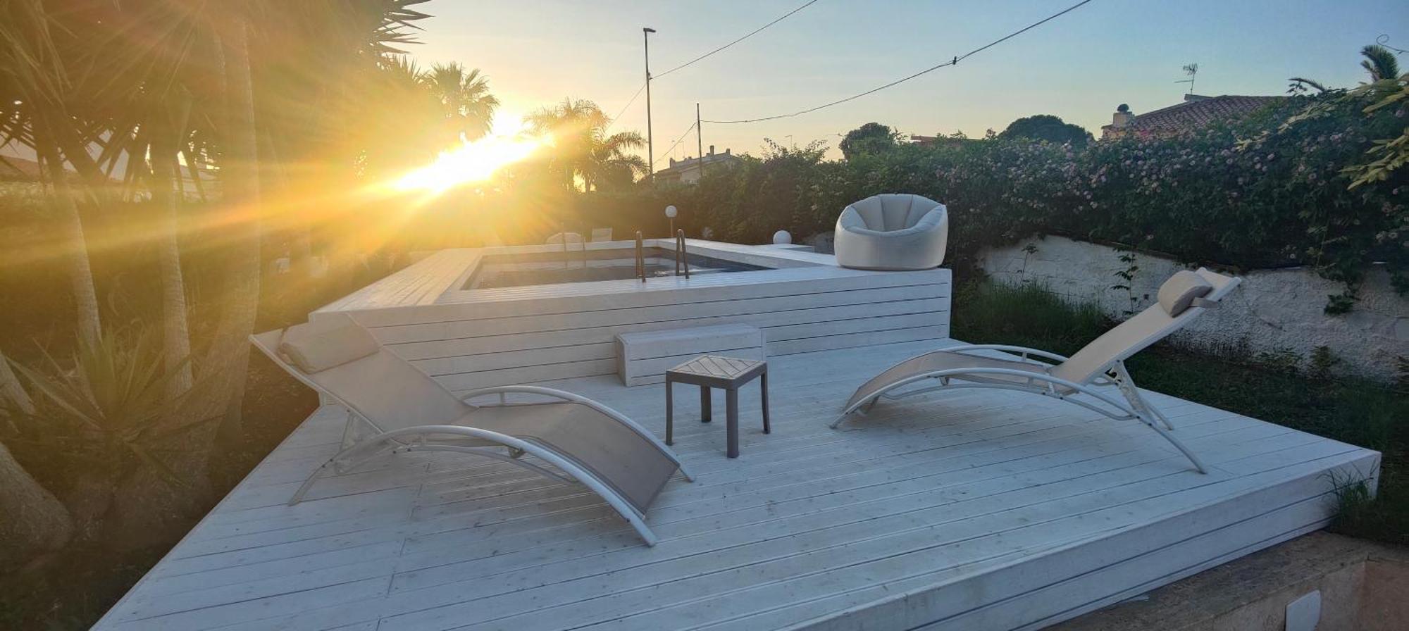 Pool Seaside Relais - Ville Ninfea, Marea, Rosa E Cassiopea Fontane Bianche Exteriér fotografie
