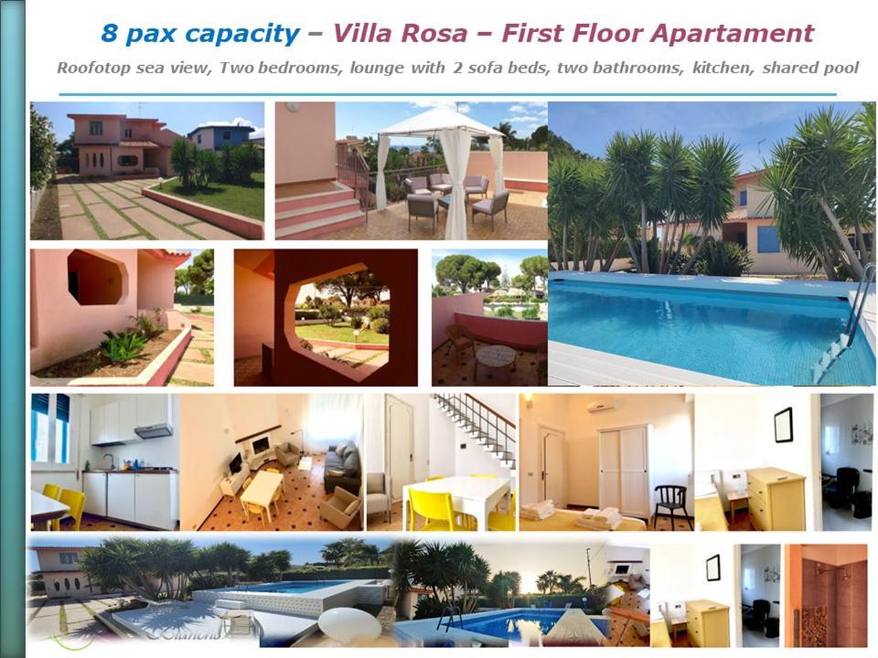 Pool Seaside Relais - Ville Ninfea, Marea, Rosa E Cassiopea Fontane Bianche Exteriér fotografie