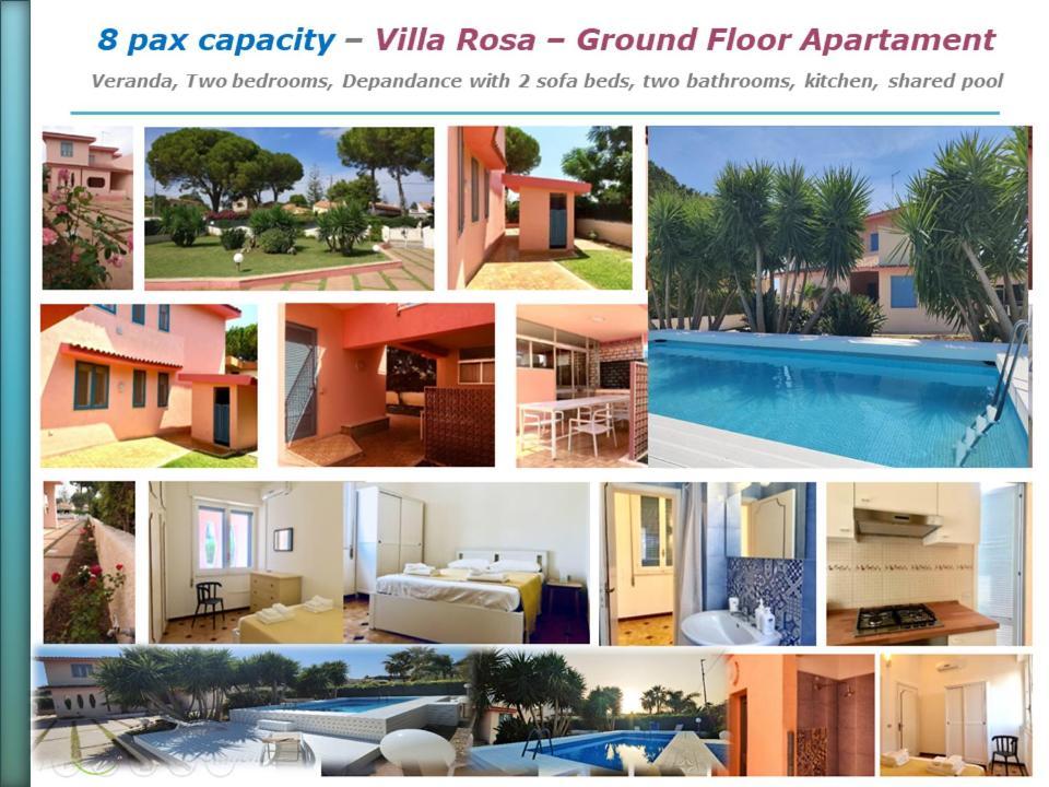 Pool Seaside Relais - Ville Ninfea, Marea, Rosa E Cassiopea Fontane Bianche Exteriér fotografie